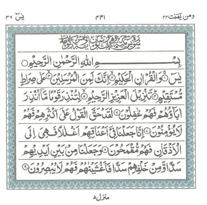 Surah Yaseen PDF